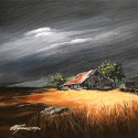 Approaching Storm  -  16” x 16”   Acrylic on canvas