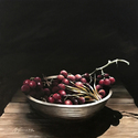 Bowl of Grapes  -  18” x 18”   Acrylic on canvas