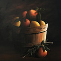 Oranges & Lemons  -  22” x 28”  Acrylic on canvas