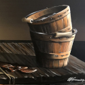 Two Baskets – 16” x20”   Acrylic on canvas